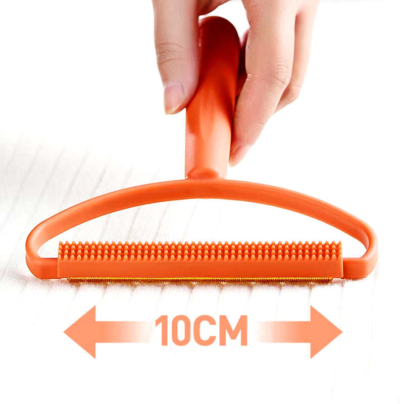 Pet Hair Remover Portable Manual Scraper Lint Cleaner Sticky Brush Cat Hair Removal Brush Hair Removal Tool Cat Accessories